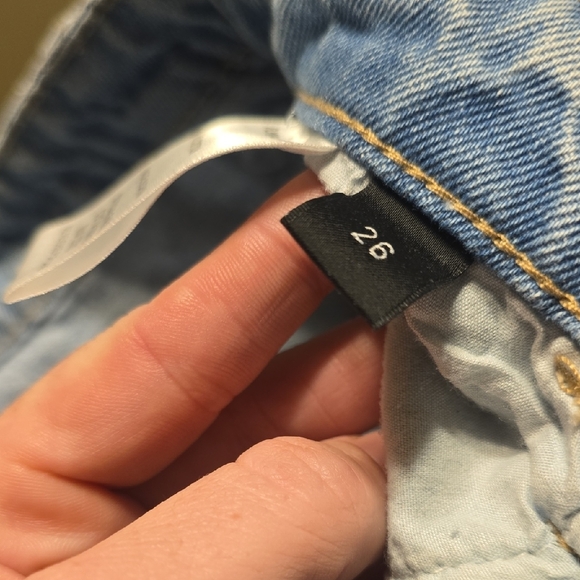 Flying Monkey Light Blue Distressed Flare Jeans - Picture 5 of 6